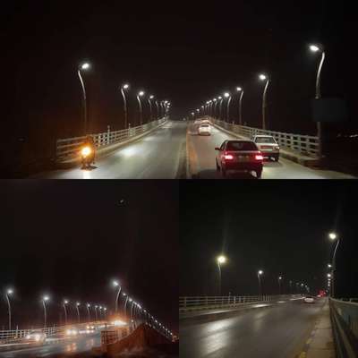 آغاز عملیات نورپردازی و تامین روشنایی پل راه آهن توسط شهرداری خرمشهر