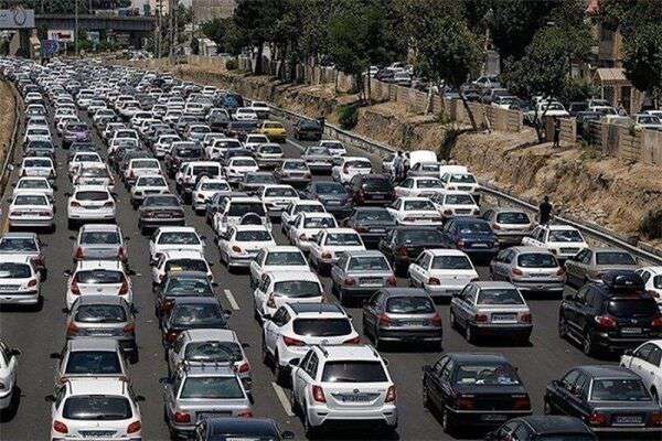 ترافیک سنگین در محور پاکدشت_ تهران و  آزادراه قزوین_کرج