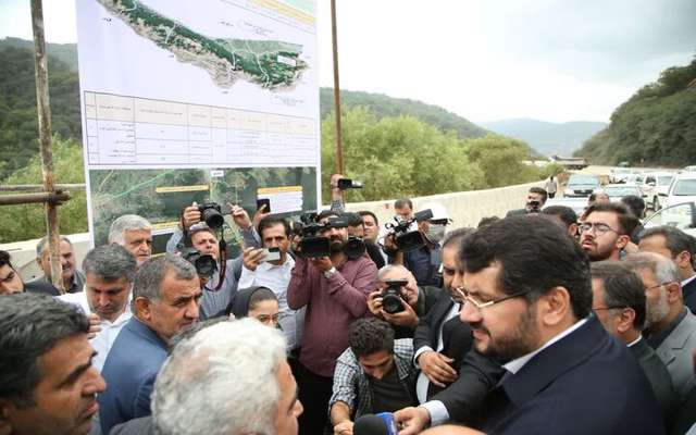 بازدید وزیر راه و شهرسازی از پروژه های راهسازی مازندران
