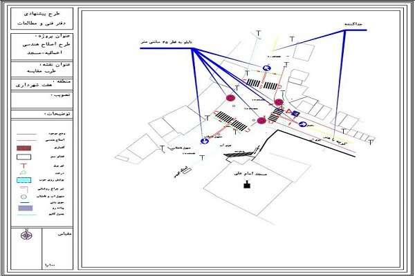 ارائه طرح پیشنهادی اصلاح هندسی معابر اصلی آخماقیه