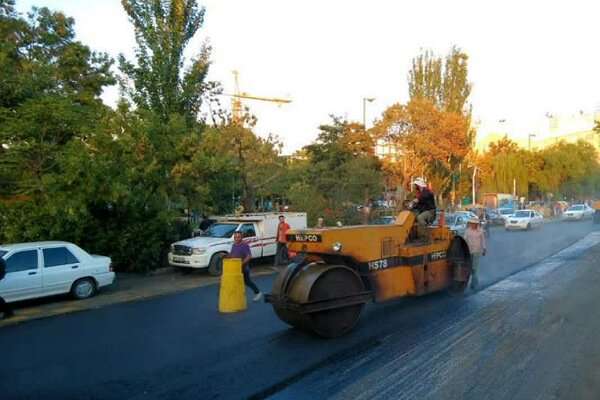 نوسازی معابر شمالغرب تبریز با ۲۸هزارتن آسفالت از ابتدای سال جاری