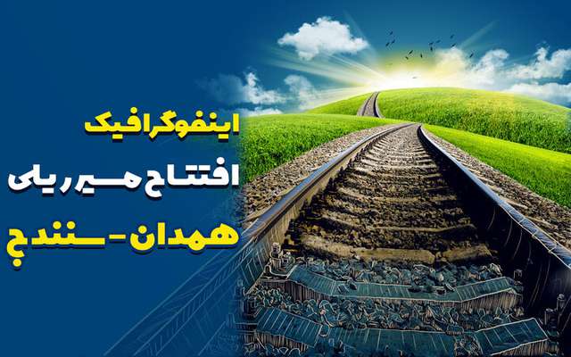 اینفوگرافیک | اتصال سنندج به شبکه ریلی سراسری با افتتاح راه‌آهن همدان - سنندج