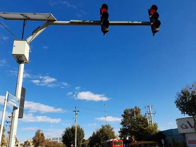 ششمین تقاطع پرتردد شهر قزوین به سامانه پنل خورشیدی مجهز شد
