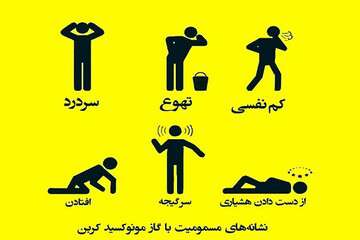 علائم مسمومیت با گاز منوکسید کربن/ مراقب منوکسید کربن در فصل سرما باشیم