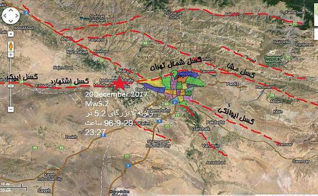  آیا خطر گسل شما را تهدید می‌کند؟ فهرست تمام مناطق گسل خیز تهران