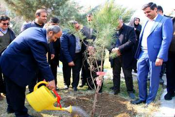 برگزاری مراسم درختکاری در دانشگاه فرهنگیان