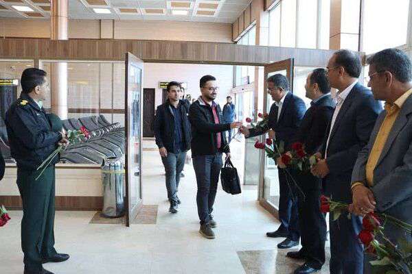 استقبال از مسافران نوروزی در فرودگاه بین المللی زاهدان