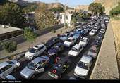 ترافیک سنگین جاده چالوس و آزادراه تهران - شمال