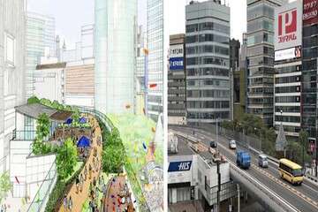 تبدیل بزرگراه به پیاده‌راه سبز مرتفع در توکیو