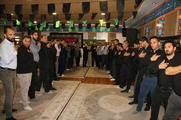 عزاداری باشکوه سیدالشهدا(ع) در حسینه منطقه ۴