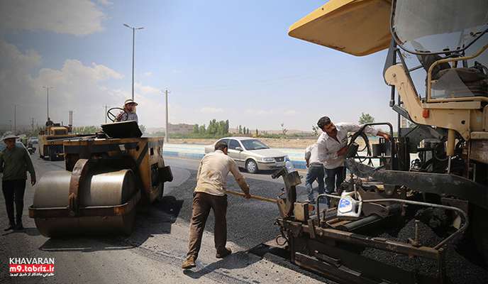 اتمام بهسازی بلوار شیخ شهاب الدین اهری با ۵۰۳۰ تن آسفالت