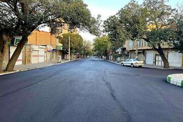 آسفالت ریزی ۵ هزار تنی شهرداری منطقه ۴ تبریز طی هفته گذشته