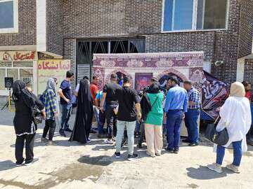برپایی ایستگاه صلواتی در تفرجگاه عینالی تبریز