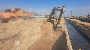 اجرای عملیات خاکبرداری و احداث کانال سنگی "ایلی‌سو"