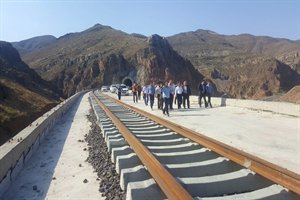 گزارش تصویری از سفر یک روزه ی معاون وزیر راه وشهرسازی از پروژه راه آهن قزوین - رشت
