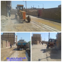 عملیات تسطیح و زیرسازی خیابان سلمان فارسی (محله لاج)