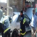 مهار آتش سوزی یک دستگاه خودرو پژو پارس