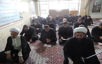 برگزاری دعای پر فیض زیارت عاشورا در نمازخانه شهرداری ابهر