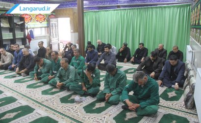 برگزاری مراسم زیارت عاشورا در حسینیه شهرداری لنگرود
