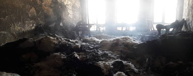 مهار آتش سوزی منزل مسکونی در سالم آباد یاسوج با واکنش سریع آتش نشانی