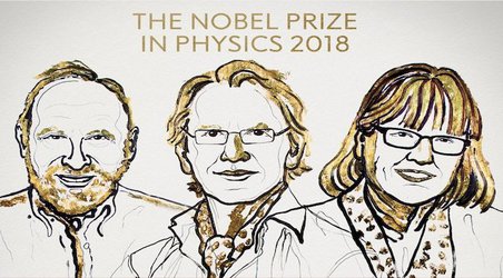 برندگان جایزه نوبل فیزیک ۲۰۱۸ معرفی شدند