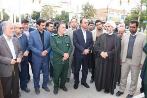 آیین افتتاح پروژه های شهرداری بوئین زهرا با حضور مسئولین شهرستان