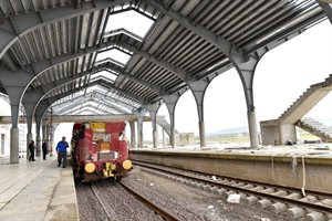 افتتاح آزمایشی راه‌آهن قزوین- رشت