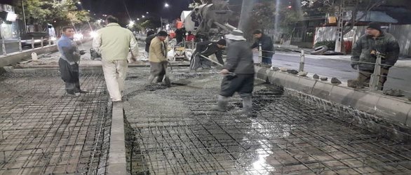 اقدام فنی معاونت عمرانی شهرداری تبریز در راستای  ساماندهی ایستگاه‌های BRT