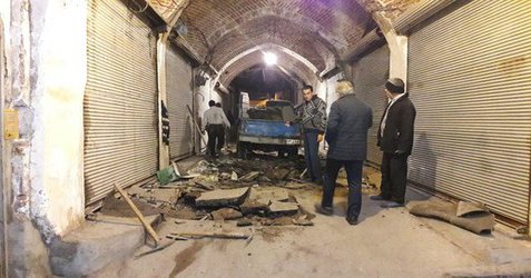 آغاز عملیات تخریب آسفالت و کفسازی بازار صفی توسط شهرداری منطقه ۸ تبریز