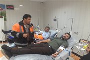 اهدای خون کارکنان راه و شهرسازی  به مناسبت هفته حمل ونقل